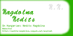 magdolna nedits business card